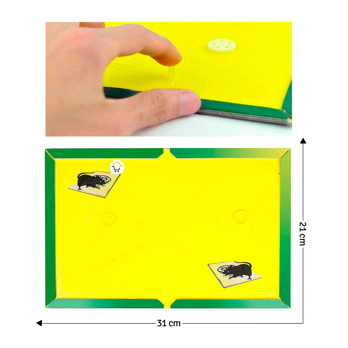 Miniatura 6 de Set x3 Trampas Pegamento Para Raton GR8